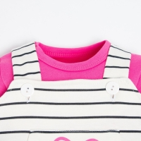 Комплект для девочки (боди, комбинезон) Крошка Я "Love", рост 68-74 см