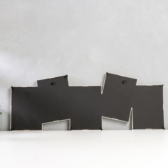 Фоторамка пластик на 5 фото 10х15 см Фоторамка пластик на 5 фото 10х15 см "Долгая память" бежевая 22,5х62 см