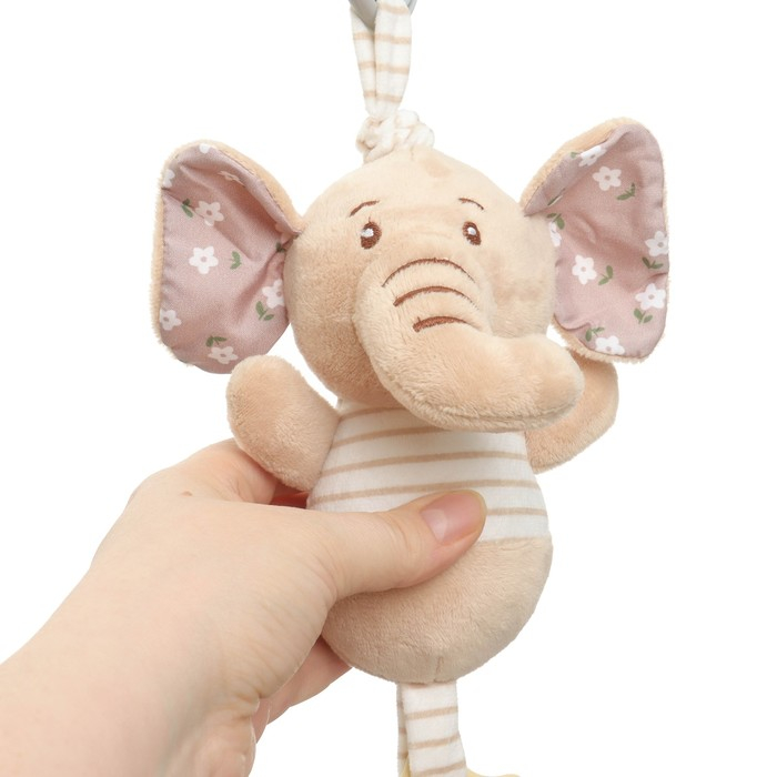 Подвеска мягкая с вибрацией «Слоник Няша», прорезыватель, на кроватку, коляску, Крошка Я Подвеска мягкая с вибрацией «Слоник Няша», прорезыватель, на кроватку, коляску, Крошка Я