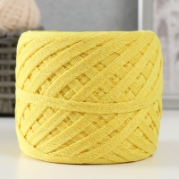 Трикотажная пряжа "Риббон" 85м/170&plusmn;5 гр (Желтый) МИКС