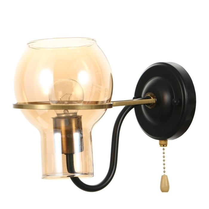 Бра Бра "Кэган" E27 40Вт черный 12х24х23 см