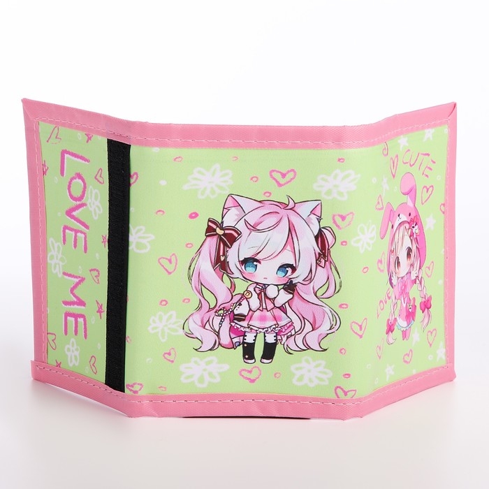 Подарочный набор для девочки &laquo;Аниме&raquo;, кошелёк, блокнот, ручка