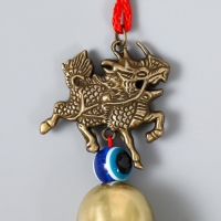 Колокольчик металл "Цилинь (Кирин)" 1 колокол 18х4,5х3 см Колокольчик металл "Цилинь (Кирин)" 1 колокол 18х4,5х3 см