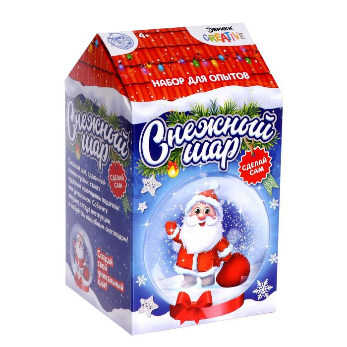Набор для опытов &laquo;Снежный Шар&raquo;, Дед Мороз, диаметр 8 см