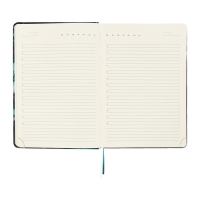 Ежедневник недатир A5 136л кожзам deVENTE. Marble,тв обл с пор,тис ф,перф,ляс,кр бл70,зел