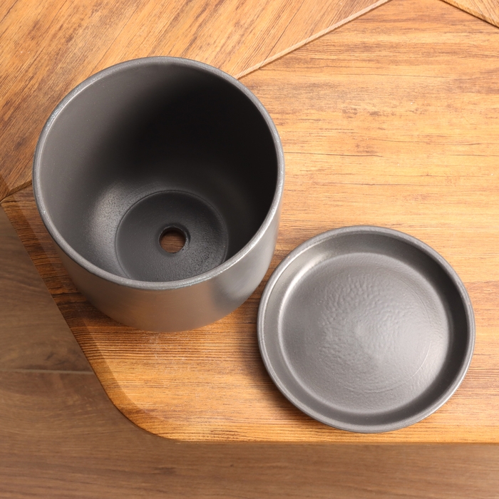 Горшок цветочный Орион графит 3 л