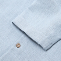 Рубашка для мальчика Крошка Я Linen, р. 92-98, голубой Рубашка для мальчика Крошка Я Linen, р. 92-98, голубой