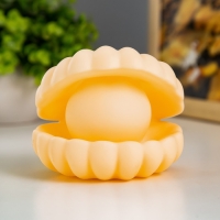 Ночник "Ракушка с жемчужиной" LED батарейки 3хLR фосфорный 10x9xx9,5 см RISALUX МИКС Ночник "Ракушка с жемчужиной" LED батарейки 3хLR фосфорный 10x9xx9,5 см RISALUX МИКС