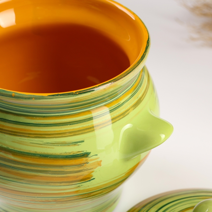 Горшок керамический для запекания №6, 0,65л / 12х12см, витаминка