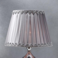 Настольная лампа 16689/1 E27 40Вт хром 26х26х55 см RISALUX