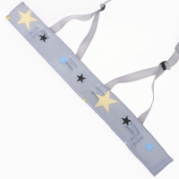 Вожжи детские №1, Звезды, цвет серый Вожжи детские №1, Звезды, цвет серый
