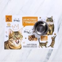 Коврик под миску «Для настоящих гурманов» 43х28 см Коврик под миску «Для настоящих гурманов» 43х28 см