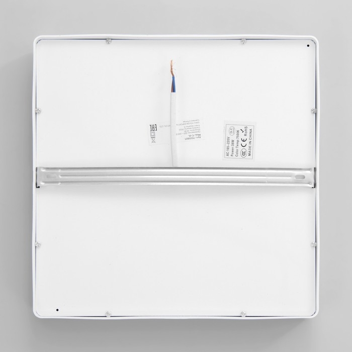 Светильник "Руми квадратный" LED 38Вт 6000К белый  25,5х25,5х5 см