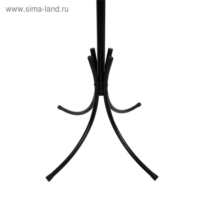 Вешалка напольная &laquo;Корона&raquo;, 63&times;63&times;182 см, разборная, цвет чёрный