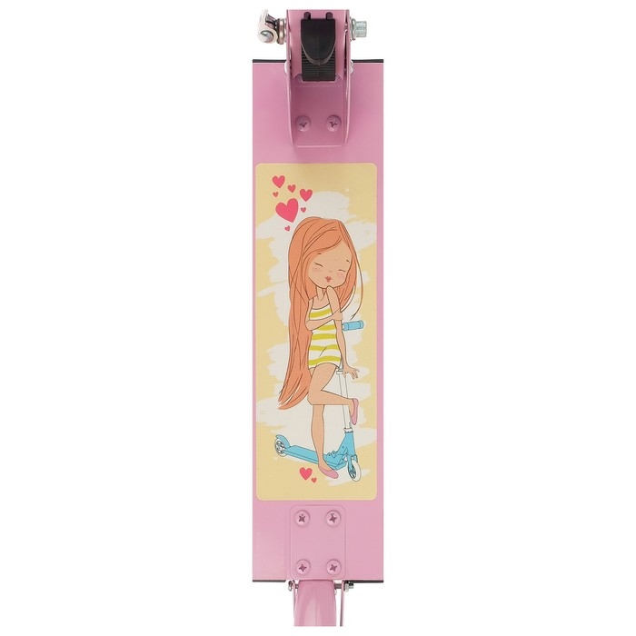 Самокат-снегокат 2 в 1 GRAFFITI «Красотка», цвет розовый Самокат-снегокат 2 в 1 GRAFFITI «Красотка», цвет розовый