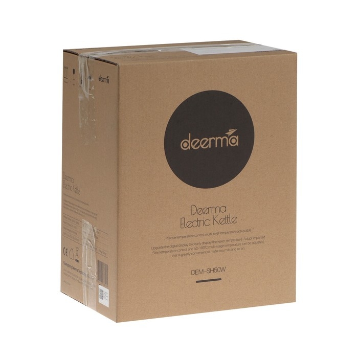 Чайник электрический DEERMA DEM-SH50W, стекло, 1.7 л, 2200 Вт, регулировка t°, серебристый Чайник электрический DEERMA DEM-SH50W, стекло, 1.7 л, 2200 Вт, регулировка t°, серебристый