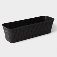 Ящик балконный &laquo;Ротанг&raquo;, 57,5 см, 12 л, цвет коричневый