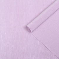 Бумага для упаковки и поделок, гофрированная, светлая, сиреневая, однотонная, двусторонняя, рулон 1 шт., 0,5 х 2,5 м Бумага для упаковки и поделок, гофрированная, светлая, сиреневая, однотонная, двусторонняя, рулон 1 шт., 0,5 х 2,5 м
