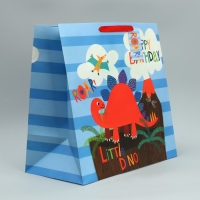 Пакет подарочный, упаковка, «Динозавр: С Днём рождения!», 38 х 38 х 21 см Пакет подарочный, упаковка, «Динозавр: С Днём рождения!», 38 х 38 х 21 см