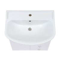 Комплект мебели: Тумба "Тура 60" + раковина "Амур 60", 59 х 29,6 х 82 см,