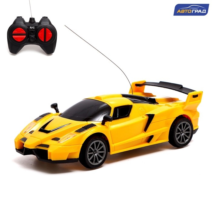 Машина радиоуправляемая &laquo;СпортКар&raquo;, работает от батареек, цвет жёлтый