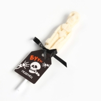 Хэллоуин Леденец на палочке, со вкусом пломбира &laquo;Череп&raquo;, 22 г.