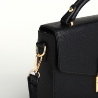 Сумка женская на клапане, TEXTURA, маленький размер, цвет чёрный Сумка женская на клапане, TEXTURA, маленький размер, цвет чёрный