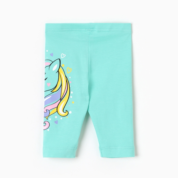 Бриджи для девочки, цвет ментол, рост 80 см