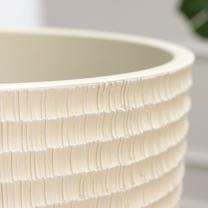 Горшок цветочный "Плиссе шампань бутон №8", 22 л