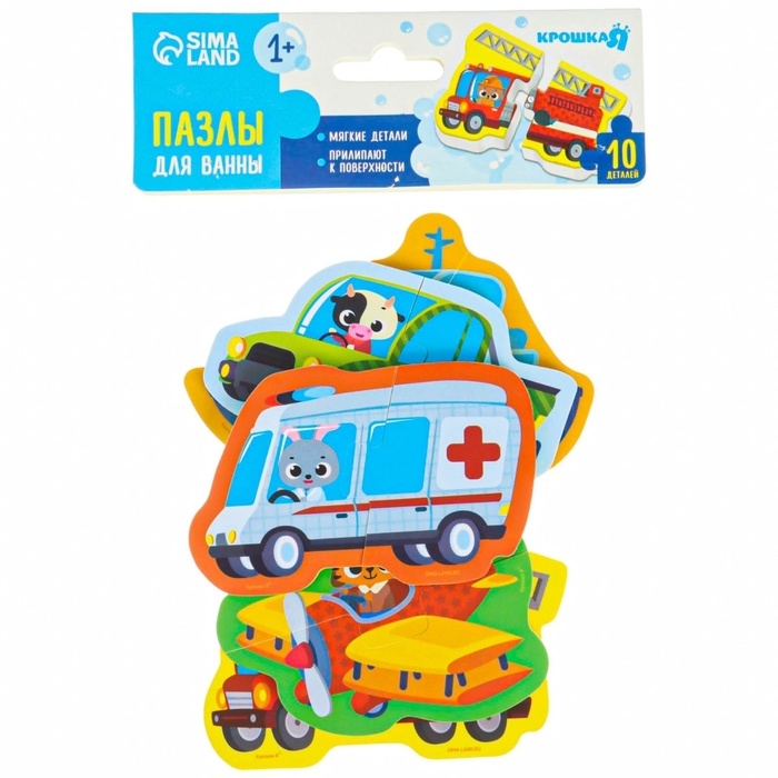 Мягкий пазл для малышей &laquo;Транспорт&raquo;, 5 пазлов, Крошка Я
