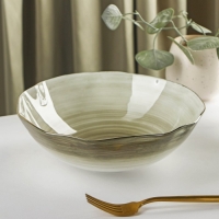 Салатник фарфоровый Доляна «Млечный путь», 1,4 л, d=22 см, цвет серый Салатник фарфоровый Доляна «Млечный путь», 1,4 л, d=22 см, цвет серый