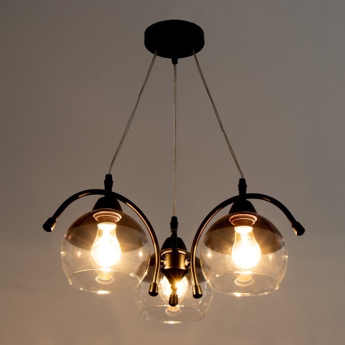 Светильник Светильник "Эйсон" 3хЕ27 40Вт черный 51х51х60 см BayerLux