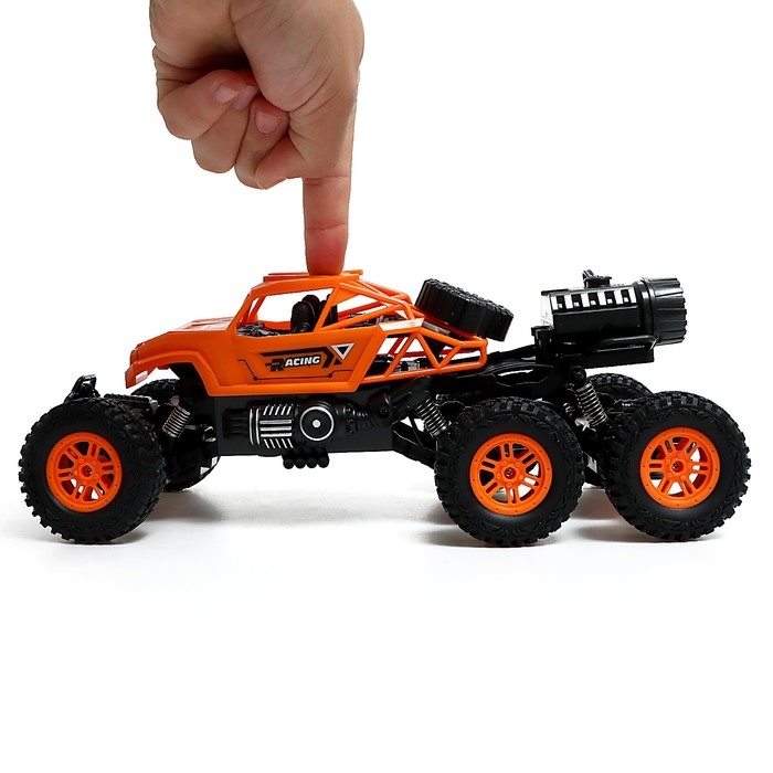 Джип &laquo;Горный гонщик&raquo;, радиоуправление, дым, 6 колёс, с аккумулятором