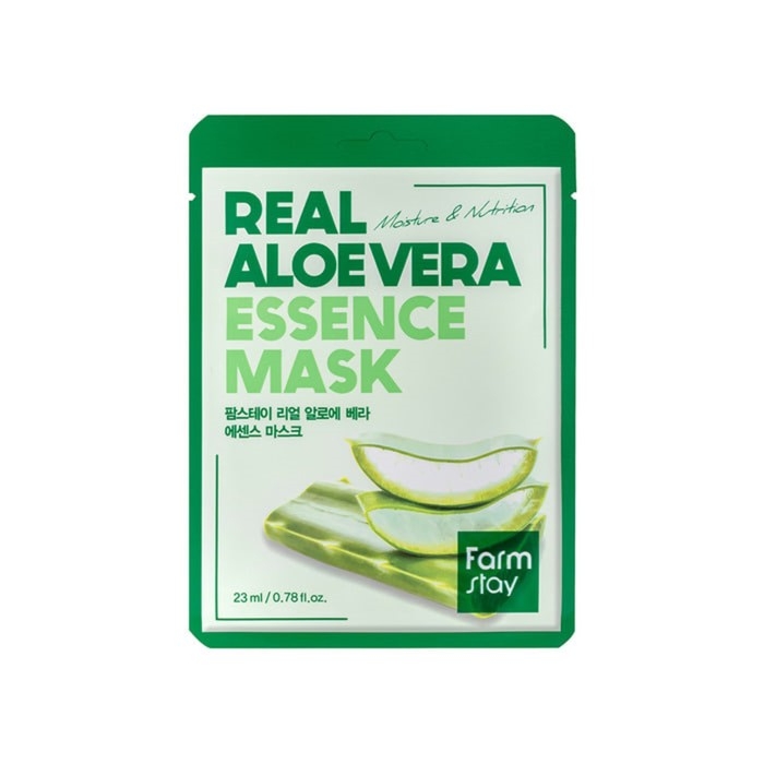 Маска тканевая для лица с экстрактом алоэ FarmStay Real Aloe Vera Essence Mask, 23 мл Маска тканевая для лица с экстрактом алоэ FarmStay Real Aloe Vera Essence Mask, 23 мл
