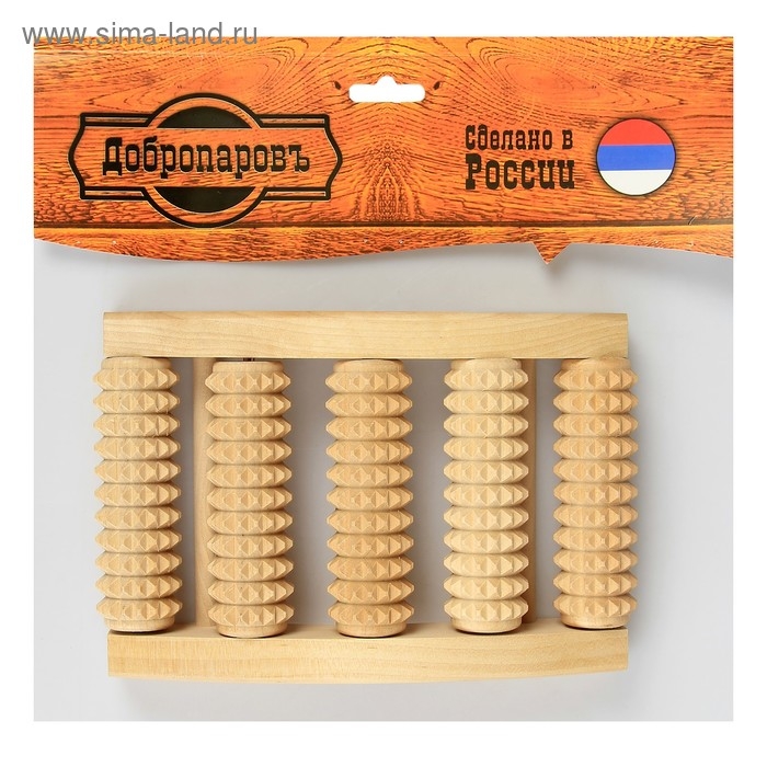 Массажер банный для ног Массажер банный для ног "Добропаровъ" роликовый, комбинированный, малый