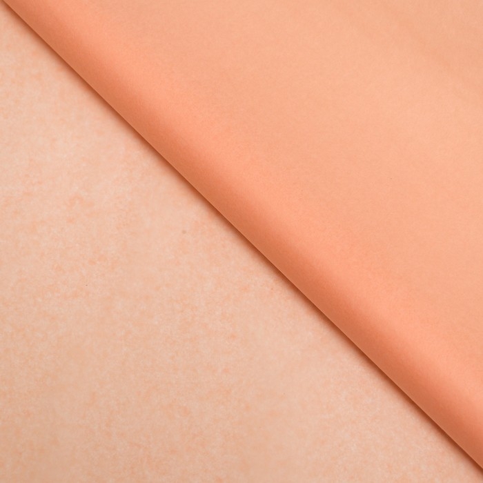 Бумага упаковочная тишью, персиковый, 50см х 10 м Бумага упаковочная тишью, персиковый, 50см х 10 м