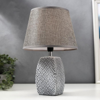 Лампа настольная 16444/1GR E14 40вт серый 22х22х34 см RISALUX Лампа настольная 16444/1GR E14 40вт серый 22х22х34 см RISALUX