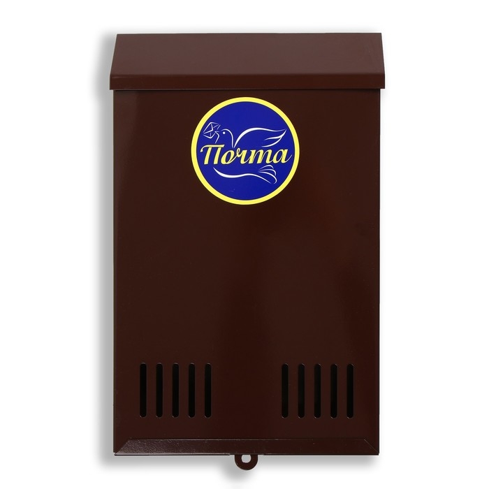 Ящик почтовый без замка (с петлёй), вертикальный, коричневый Ящик почтовый без замка (с петлёй), вертикальный, коричневый