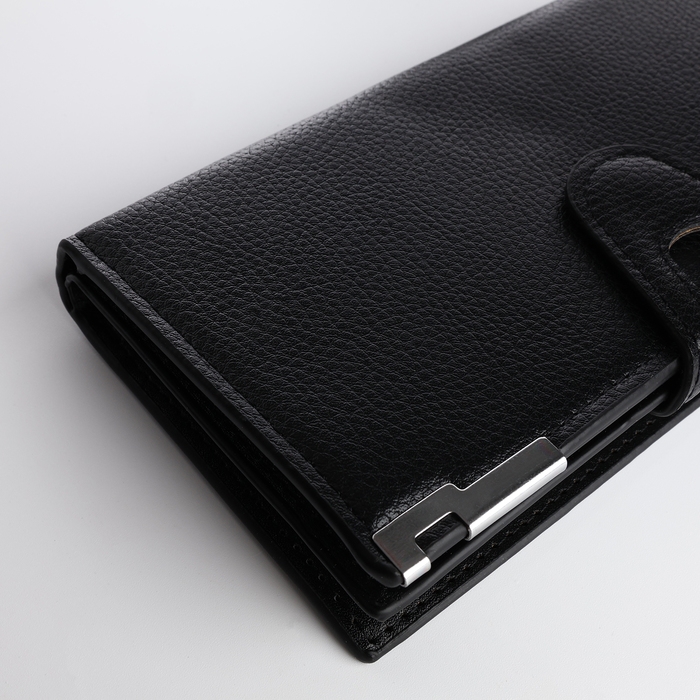 Портмоне мужское на магните, отделение для сим-карт, цвет чёрный Портмоне мужское на магните, отделение для сим-карт, цвет чёрный