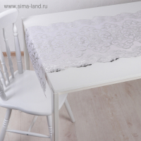 Клеёнка на стол &laquo;Узор&raquo;, ажурная, ширина 50 см, рулон 20 метров, толщина 0,4 мм