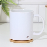 Кружка чайная керамическая именная &laquo;Глебушек&raquo;, белая, 320 мл