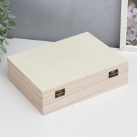 Шкатулка дерево под роспись "Прямоугольная" 6х21,5х16,5 см Шкатулка дерево под роспись "Прямоугольная" 6х21,5х16,5 см