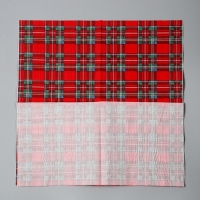 Новый год! Салфетки бумажные &laquo;Клеточка&raquo;, в наборе 20 шт.