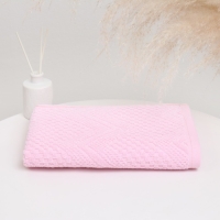 Полотенце махровое &laquo;Узор&raquo;, цвет пудровый, 70х130 см, хлопок, 450г/м