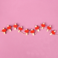 Прищепки декоративные с верёвкой для подвеса «Губки» набор 10 шт., 2,5 × 12,5 × 13,5 см Прищепки декоративные с верёвкой для подвеса «Губки» набор 10 шт., 2,5 × 12,5 × 13,5 см