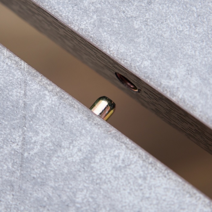 Стол обеденный на одной ножке раздвижной Норд, 90(122)х90х79, ЛДСП 22мм/Пластик, Бетон