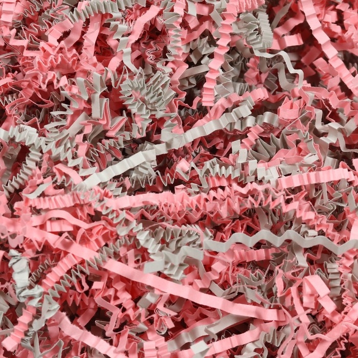 Наполнитель бумажный &laquo;Розовый туман&raquo;, серый и розовый, 50 г