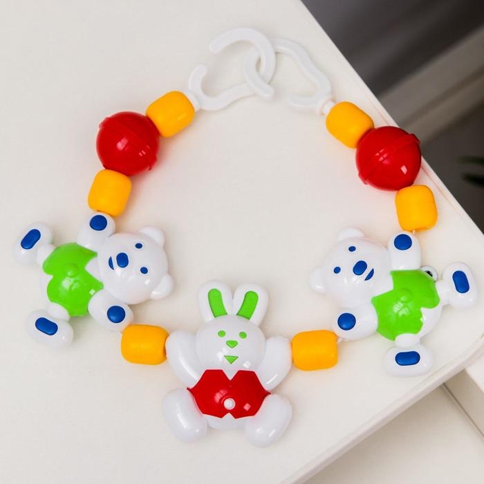 Растяжка на коляску/кроватку &laquo;Лесная сказка&raquo;, 3 игрушки, Аэлита