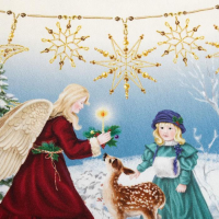 Скатерть новогодняя Этель Christmas time d=220см +/-3 см с ГМВО, 100% хлопок, саржа 190 гр/м2