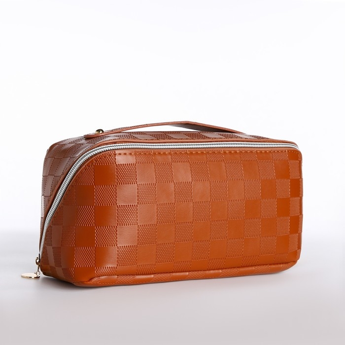 Косметичка-сумка на молнии, цвет коричневый Косметичка-сумка на молнии, цвет коричневый